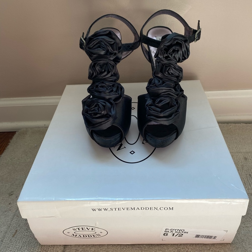 Steve Madden Black Stiletto, Size 6.5